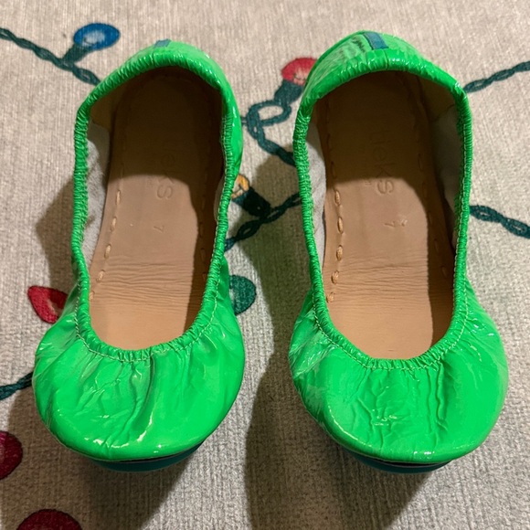 Tieks Shoes - Tieks Galactic Green Flats